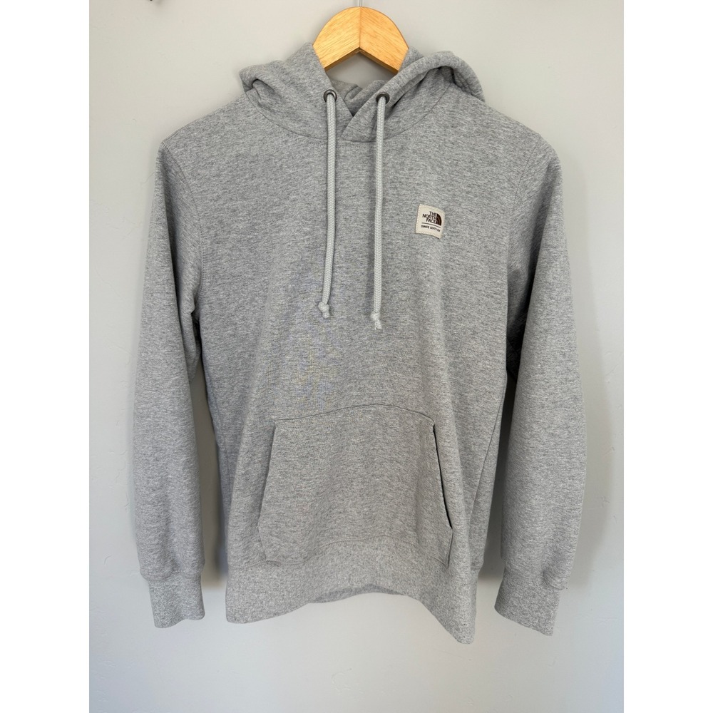 The North Face‎ Circular Design Grey Hoodie Womens XS Pullover Sweatshirt Logo